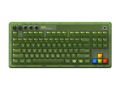 Retro 87 Mechanical Keyboard - Xbox